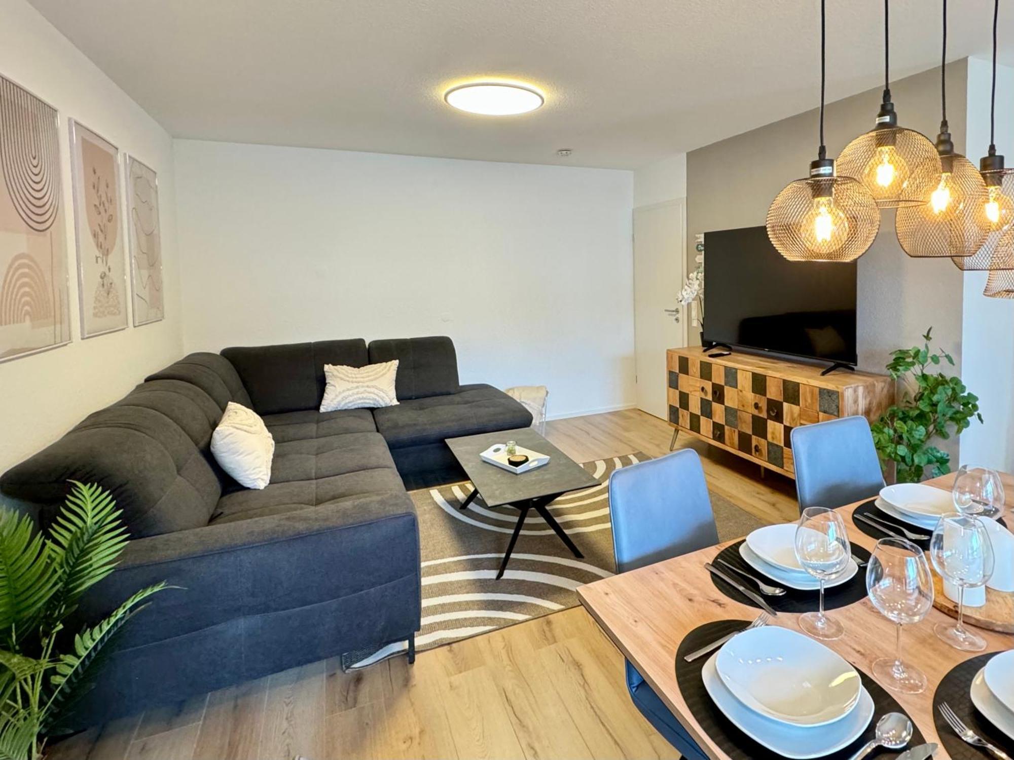 3 Zimmer Apartment, 90 Qm, Ruhig Und Zentrumsnah, Max 6 Pers, 15 Qm Balkon , Private Garage, Internet 1000 Mbit Зинделфинген Екстериор снимка